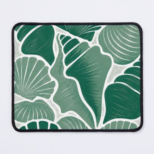 Item preview, Beach Seashells Complementary Emerald Green designed and sold by scicilysimonee.