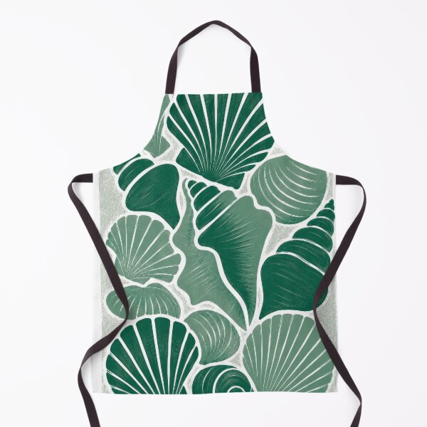Item preview, Beach Seashells Complementary Emerald Green designed and sold by scicilysimonee.