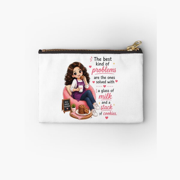 Item preview, The Best Kind of Problems Are Solved With a Glass of Milk and a Stack of Cookies designed and sold by thecookiegallery.