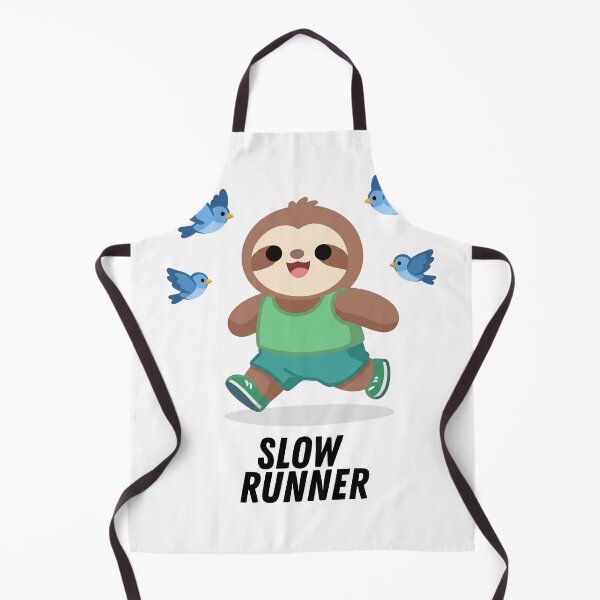 Aperçu de l'œuvre Paresseux coureur lent | Cadeau amusant pour les coureurs | Humour marathonien créée et vendue par Slow Shop.