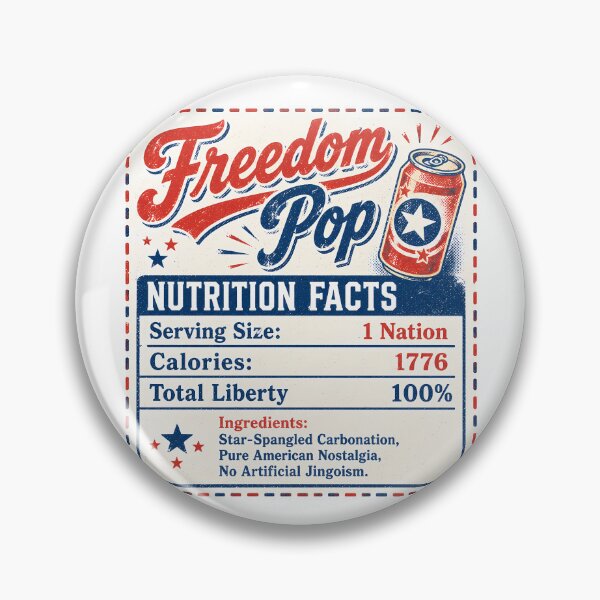 Item preview, 1776 Nutrition Facts Vintage Americana Soda Parody designed and sold by chattsuede.
