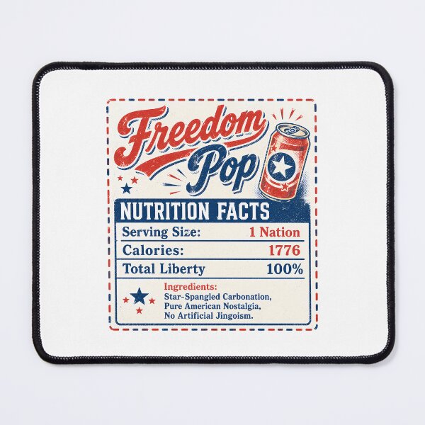 Item preview, 1776 Nutrition Facts Vintage Americana Soda Parody designed and sold by chattsuede.