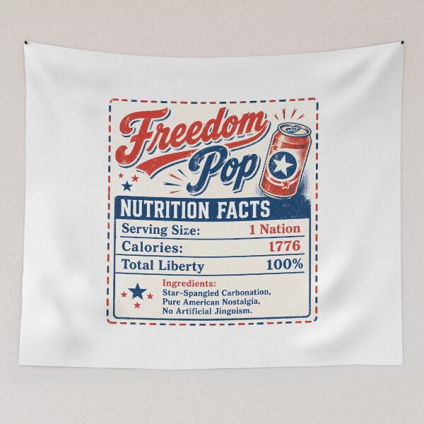 Item preview, 1776 Nutrition Facts Vintage Americana Soda Parody designed and sold by chattsuede.