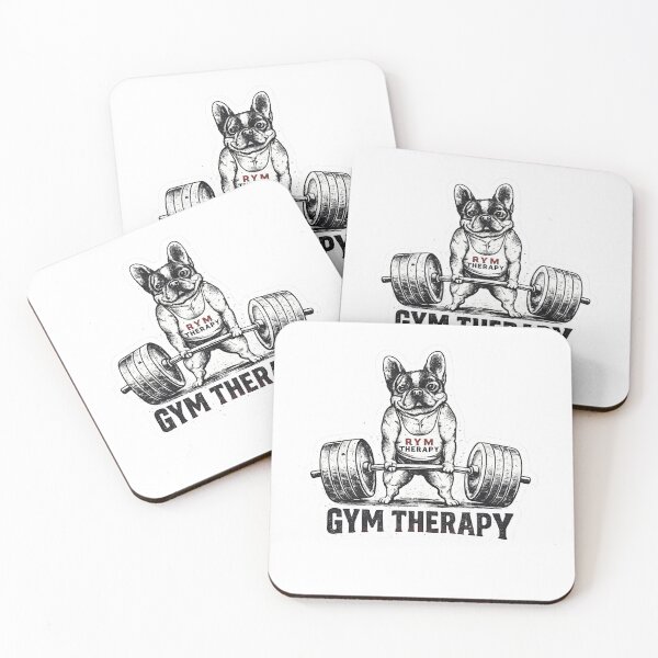 Item preview, Gym Therapy French Bulldog Deadlift Funny Fitness designed and sold by Digistore1221.