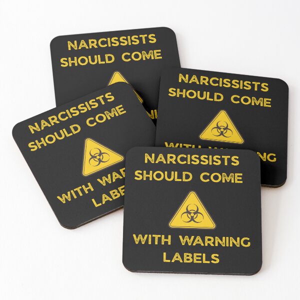 Item preview, NARCISSISTS SHOULD COME WITH WARNING LABELS designed and sold by Nene Bird Designs.
