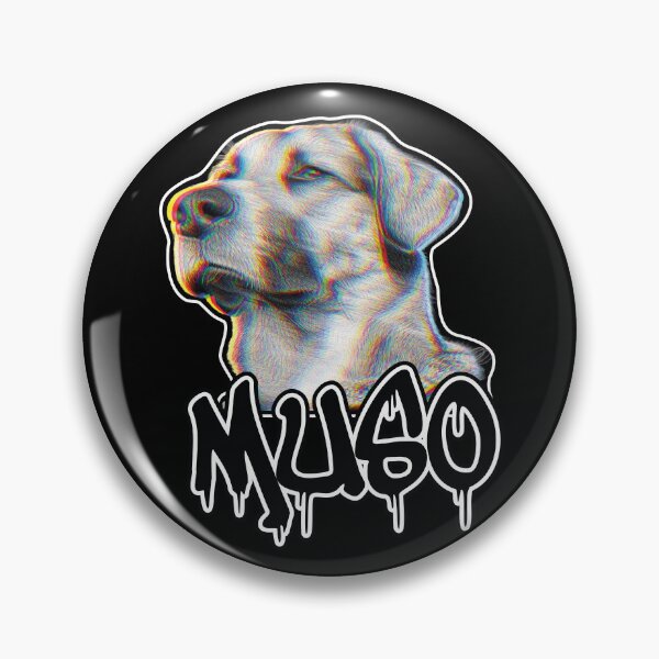 Item preview, Street Art Glitch Dog Portrait - Urban Graffiti Style Black designed and sold by alessandramtoro_shop.