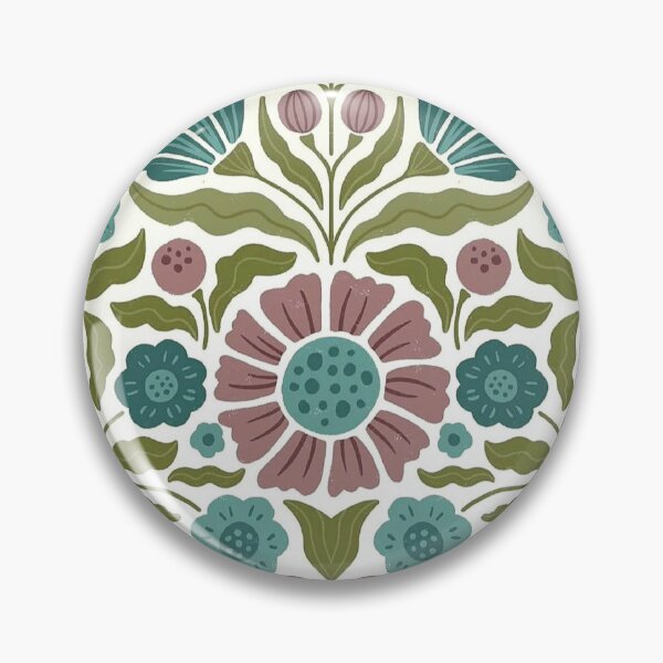 Item preview, Blue-Purple Floral Geometric designed and sold by Vintage-Lady65.