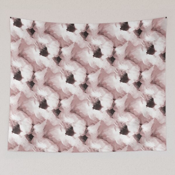 Item preview, Painterly Soft Abstract Flowers in Peach designed and sold by Artistestella.