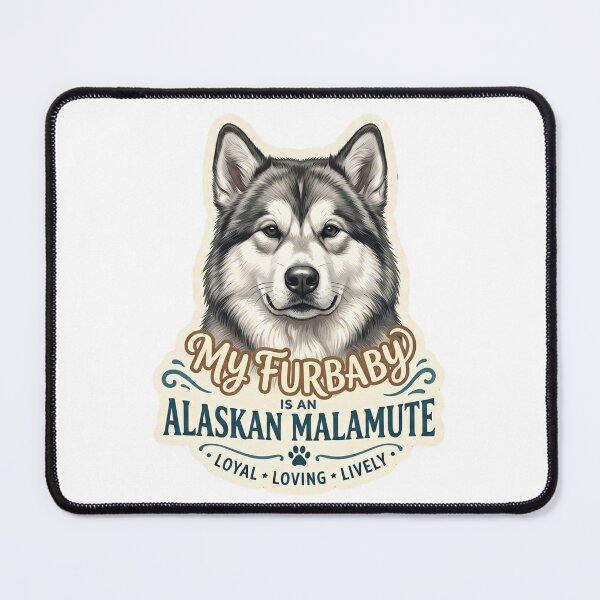 Item preview, My Furbaby Alaskan Malamute Dog Lover Design designed and sold by CdnVeteranGraphics .