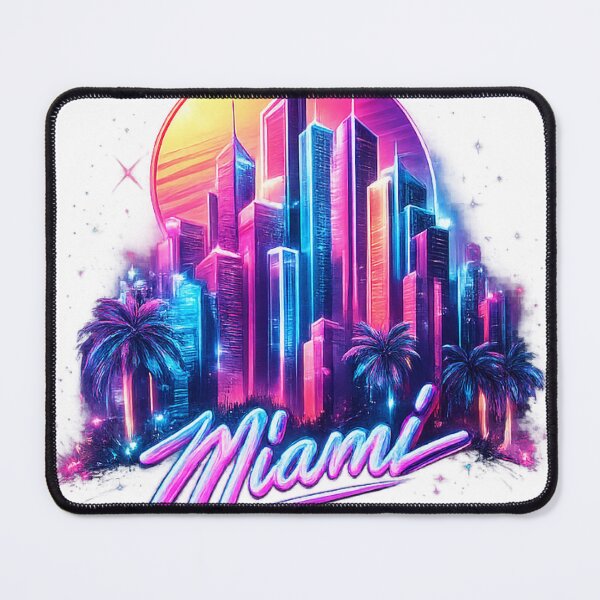 Item preview, Miami Neon Skyline 2026 | Retro Futuristic Vaporwave City designed and sold by afr-saad.