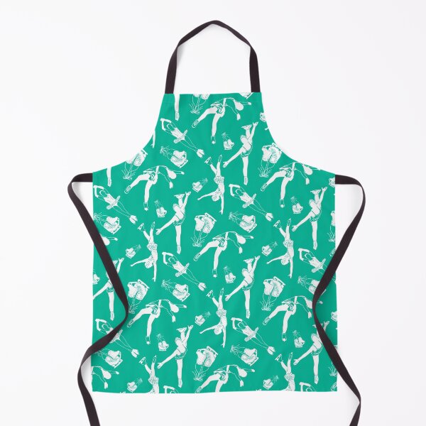Item preview, Female Figure Skaters Retro Pop Collection in Vibrant Mint designed and sold by PD-Skating.