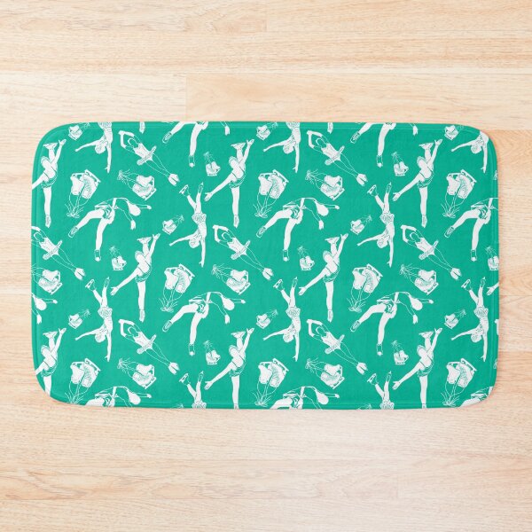 Item preview, Female Figure Skaters Retro Pop Collection in Vibrant Mint designed and sold by PD-Skating.