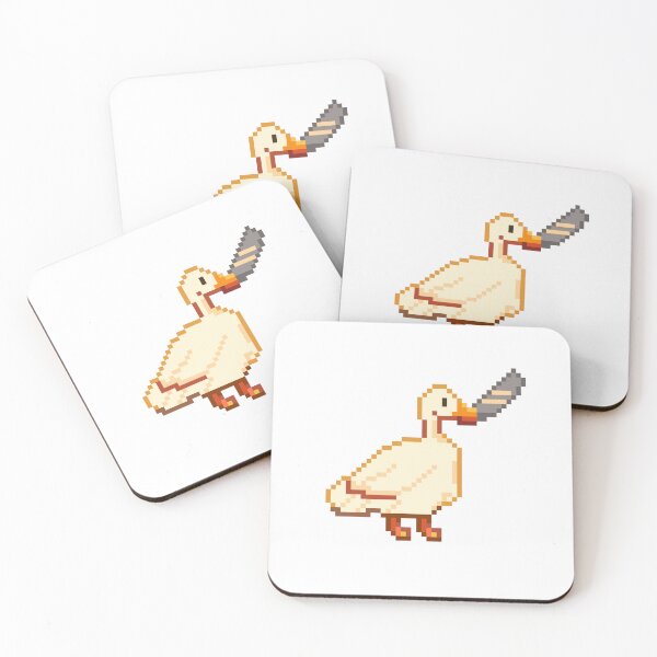 Item preview, Pixel Art Goose with a knife designed and sold by darkskinbender.