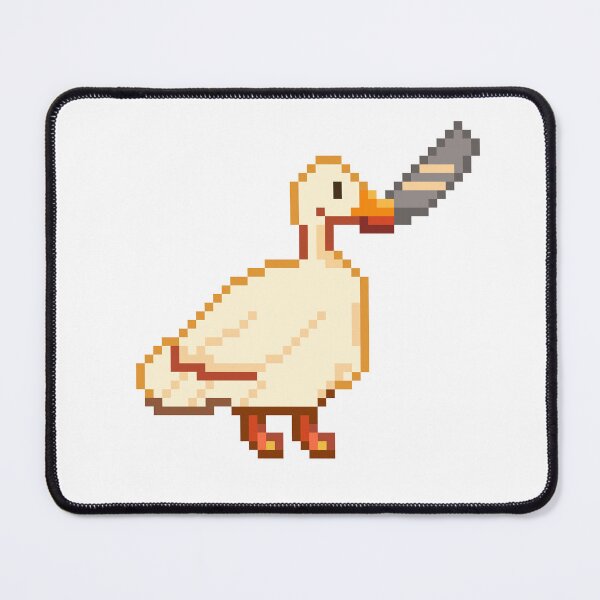 Item preview, Pixel Art Goose with a knife designed and sold by darkskinbender.
