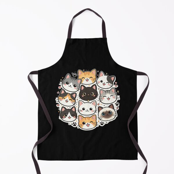 Item preview, Cute Kawaii Cat Faces designed and sold by ubeyeart.