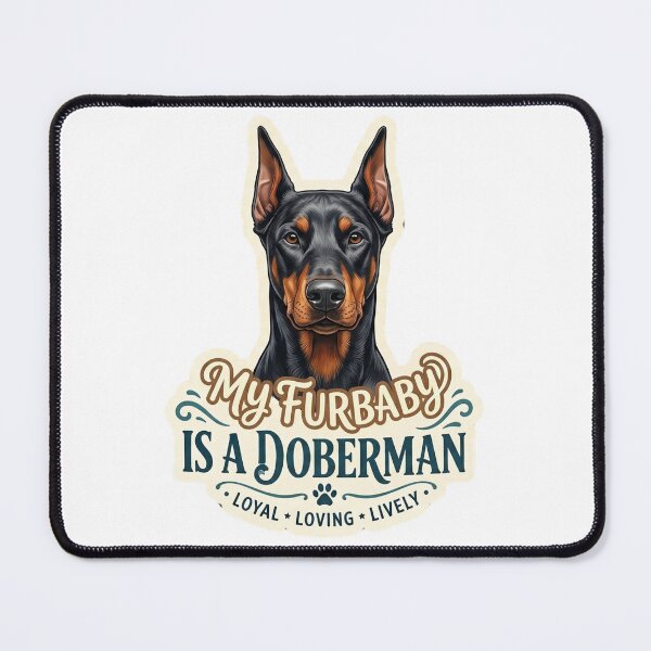 Item preview, My Furbaby Is A Doberman Dog Owner Pet Parent designed and sold by CdnVeteranGraphics .