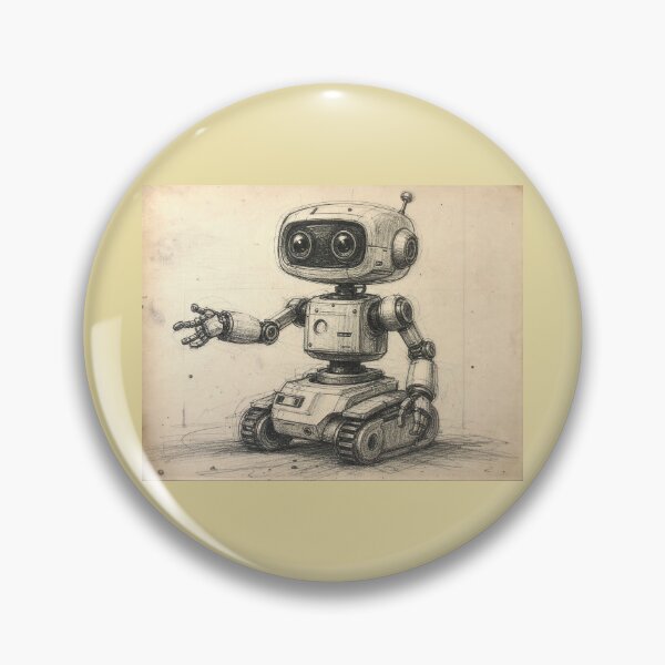 Item preview, Robot Sketch #1 designed and sold by DroneWorks Creative.