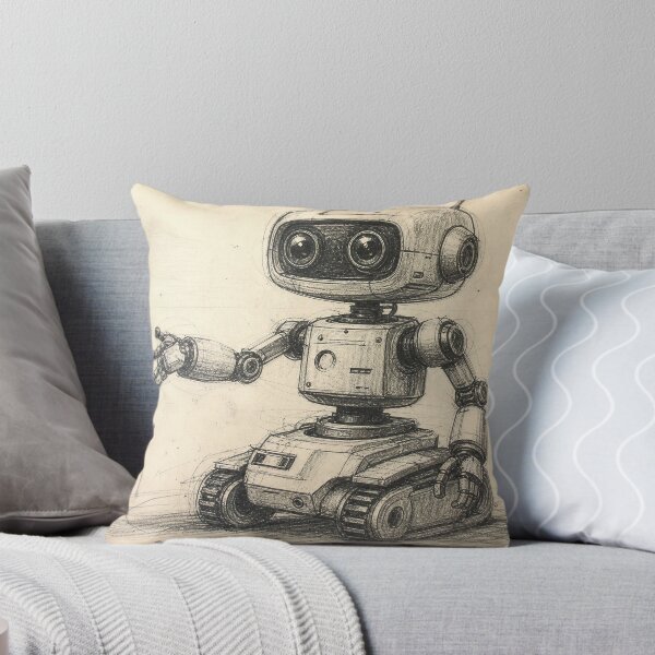 Item preview, Robot Sketch #1 designed and sold by DroneWorks Creative.