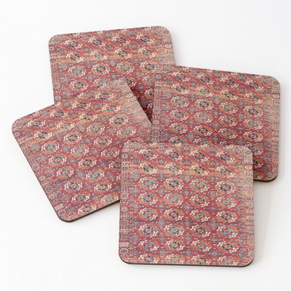 Item preview, Central Asian Turmenistan Rug Print designed and sold by Vicky Brago-Mitchell®.