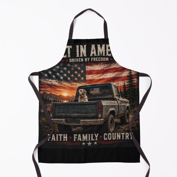 Item preview, Built in America – Faith Family Country Patriotic Truck & Dog T-Shirt designed and sold by Diesel outlaw .