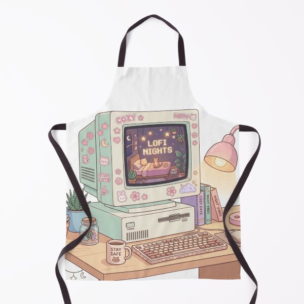 Item preview, Pastel Cozy PC Setup 90s Computer Aesthetic - Kawaii Gamer designed and sold by Retro Mood Co.