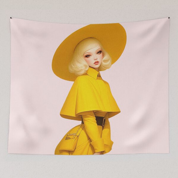 Item preview, YELLOW LADY designed and sold by GoodCompanyTee.