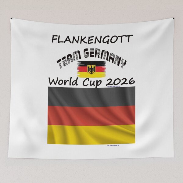 Item preview, Team Germany Fan T‑Shirt WM 2026 football outfit designed and sold by cabevo.