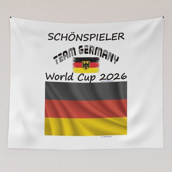 Item preview, Team Germany Fan T‑Shirt WM 2026 football outfit designed and sold by cabevo.