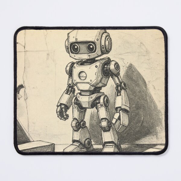 Item preview, Robot Sketch #2 designed and sold by DroneWorks Creative.