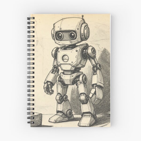 Item preview, Robot Sketch #2 designed and sold by DroneWorks Creative.