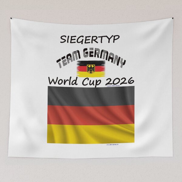 Item preview, Team Germany Fan T‑Shirt WM 2026 football outfit designed and sold by cabevo.