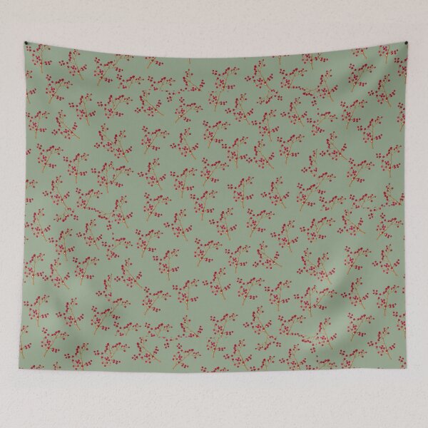 Item preview, Elegant Red Berry Botanical Pattern | color 5 designed and sold by Asmaa Abdul-Azim.