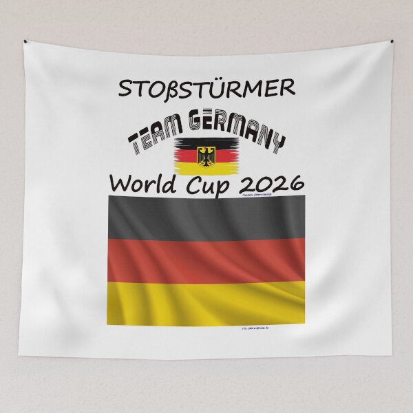 Item preview, Team Germany Fan T‑Shirt WM 2026 football outfit designed and sold by cabevo.