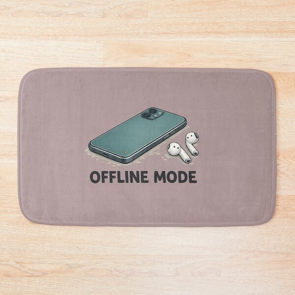 Item preview, Offline Mode – Modern Digital Detox Illustration designed and sold by RosalesArts.