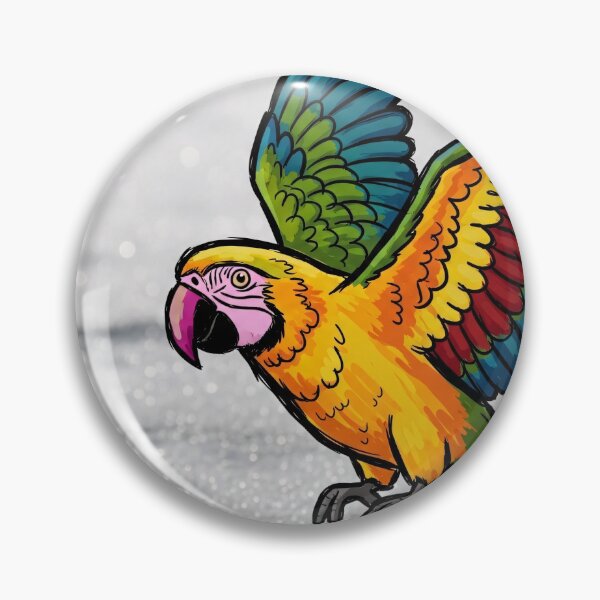 Item preview, Vibrant Macaw in Flight designed and sold by PixorStudio.