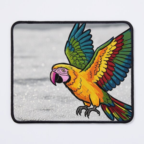Item preview, Vibrant Macaw in Flight designed and sold by PixorStudio.