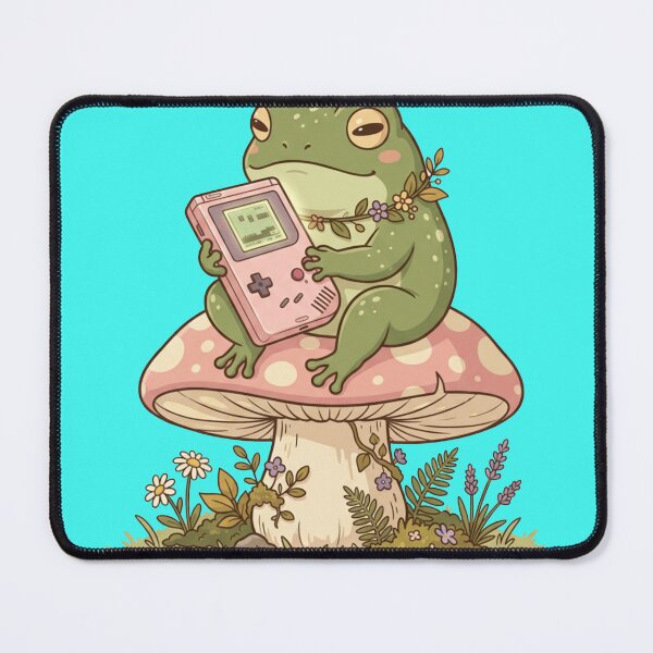 Item preview, Frog Playing Video Games 90s Computer Aesthetic - Kawaii Gamer designed and sold by Retro Mood Co.