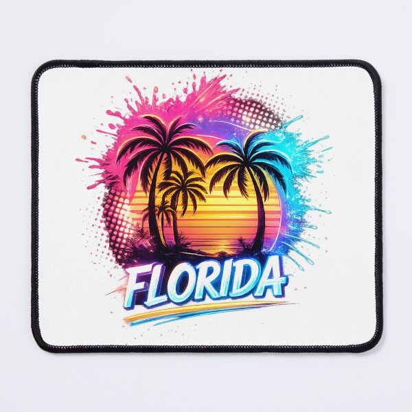 Item preview, Florida Neon Paradise Sunset Retro Beach Vacation designed and sold by afr-saad.