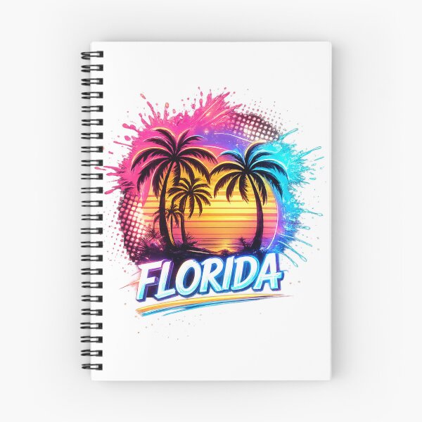 Item preview, Florida Neon Paradise Sunset Retro Beach Vacation designed and sold by afr-saad.