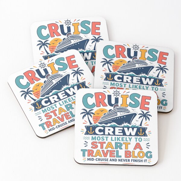 Item preview, Most Likely to Start a Travel Blog Mid Cruise and Never Finish It – Funny Family Cruise Crew Matching – Blogger Vacation  designed and sold by Winarrts.