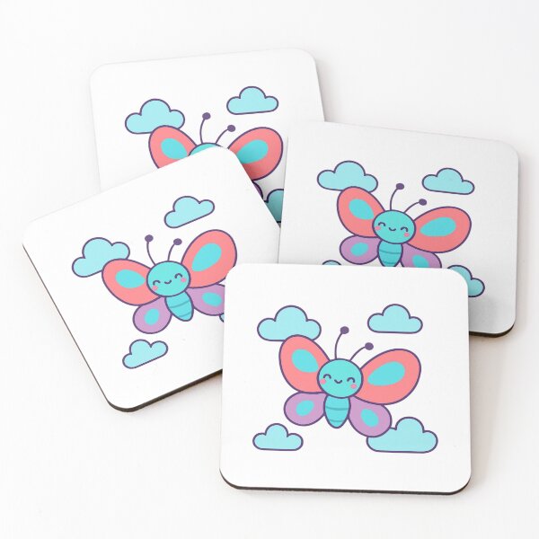 Item preview, Transform and Grow Butterfly - Inspirational Kawaii Sticker designed and sold by foryouandyours.