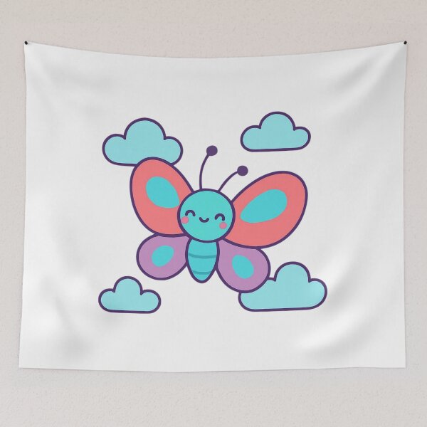 Item preview, Transform and Grow Butterfly - Inspirational Kawaii Sticker designed and sold by foryouandyours.