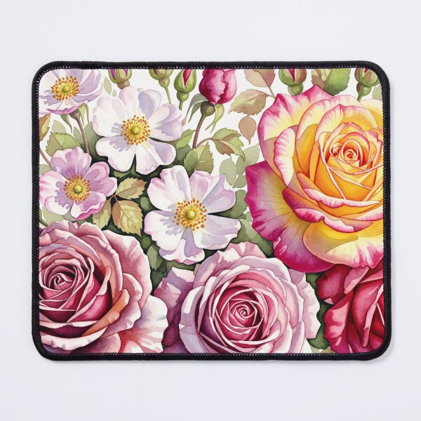 Item preview, Romantic Rose Botanical Watercolor designed and sold by PixorStudio.