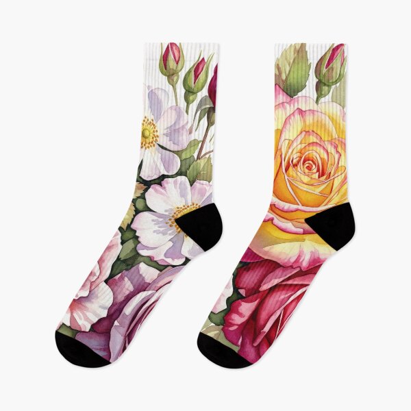 Item preview, Romantic Rose Botanical Watercolor designed and sold by PixorStudio.