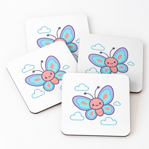 Item preview, Transform and Grow Butterfly - Inspirational Kawaii Sticker designed and sold by foryouandyours.