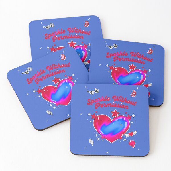 Item preview, Glitter Heart Club – Y2K Aesthetic Sticker Design designed and sold by Mahilis.