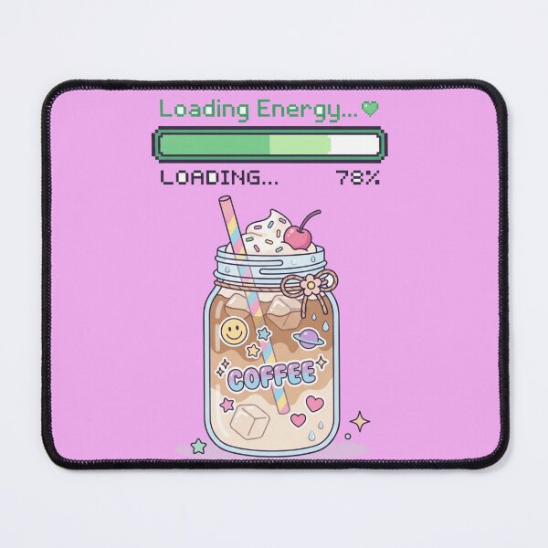 Item preview, Loading Screen Iced Coffee 90s Computer Aesthetic - Kawaii Gamer designed and sold by Retro Mood Co.