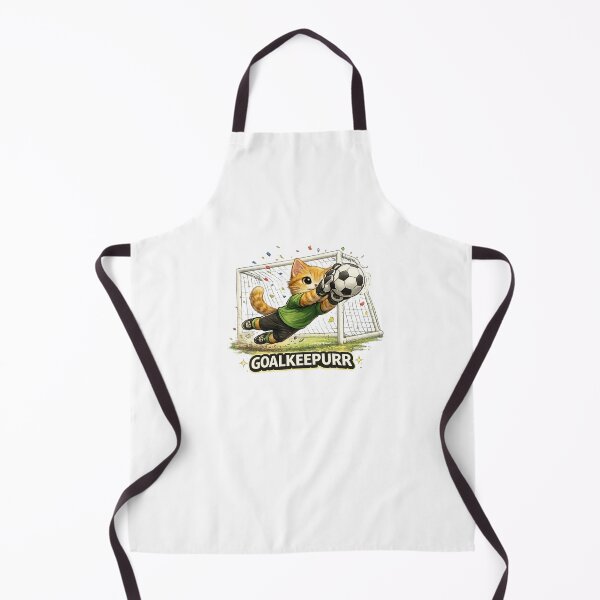 Item preview, Goalkeepurr Funny Soccer Cat designed and sold by RetroPop23.