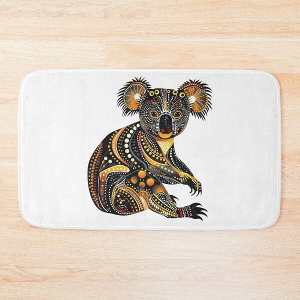 Item preview, Aboriginal Style Koala Dot Art Vector ! Golden Dreamtime Koala – Australian Dot Art ! Indigenous Style Koala Bear Pattern Graphic designed and sold by Ulikedigital14.
