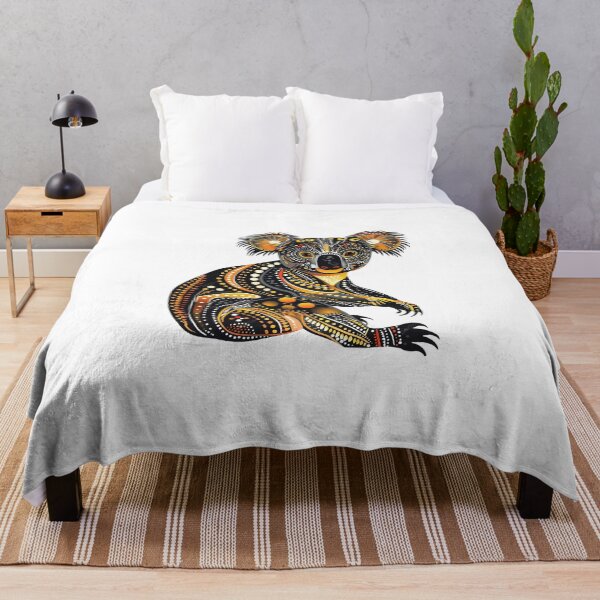 Item preview, Aboriginal Style Koala Dot Art Vector ! Golden Dreamtime Koala – Australian Dot Art ! Indigenous Style Koala Bear Pattern Graphic designed and sold by Ulikedigital14.